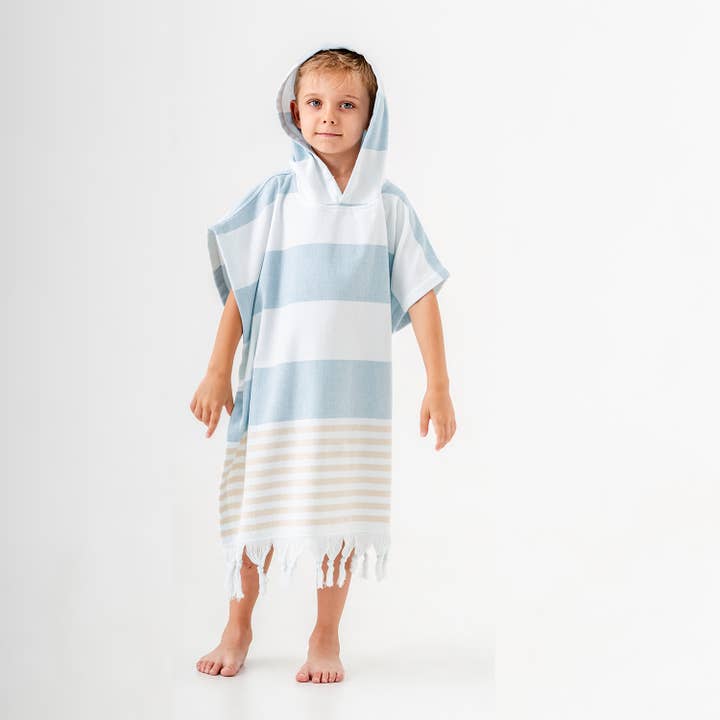 Kikoya - Wholesale Poncho Towel - Kids & Baby - Hooded Poncho Surf Changing Swimming Beach Towel Terrybacked5