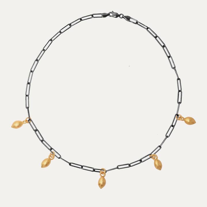 Olive Seed Choker in Two Tones for wholesale by Natolia NYC