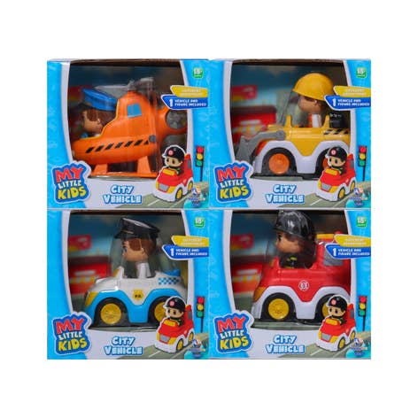 World Roller Toys - Wholesale Toy Car/Truck - Kids - My Little Kids |Small City Vehicle with Figures Assorted