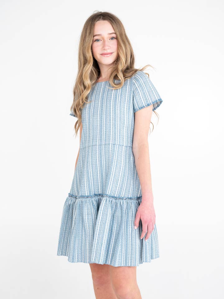 Ashley I Tweed I Azul I Venda Final por atacado de Zoe Ltd