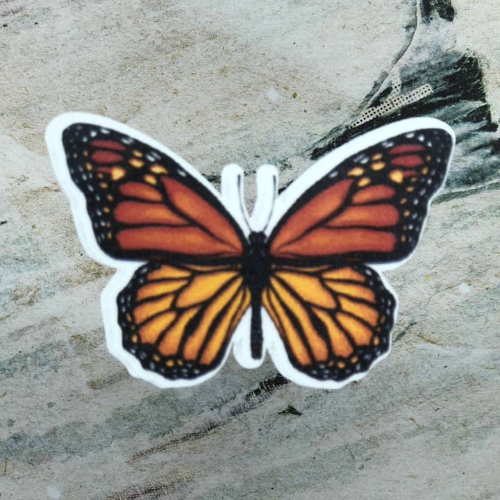 Stationary Bliss – wholesale Sticker – Monarch Butterfly Vinyl Sticker0