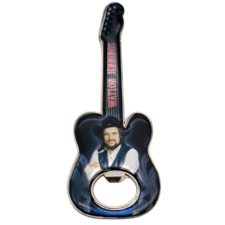 Ouvre-bouteille Waylon Jennings - Aimant Guitare pour la vente par MID-SOUTH PRODUCTS