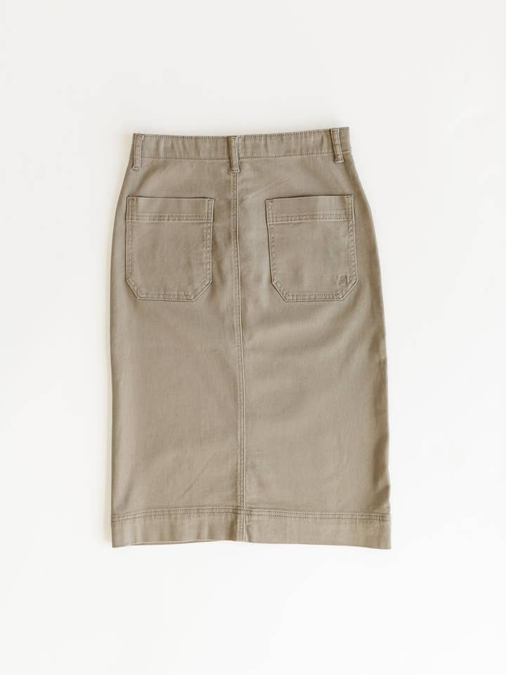Inherit Clothing Company - Wholesale Skirt - Women's - Erica Cotton Twill Midi Skirt12