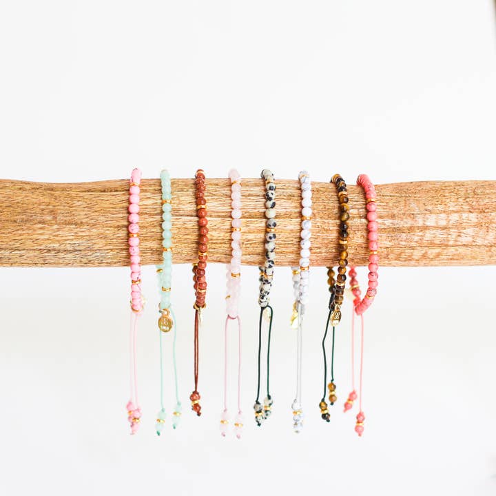 Mini Jasmine Round Beads Adjustable Bracelets Collection for wholesale by You Can Call Me YOKO LLC