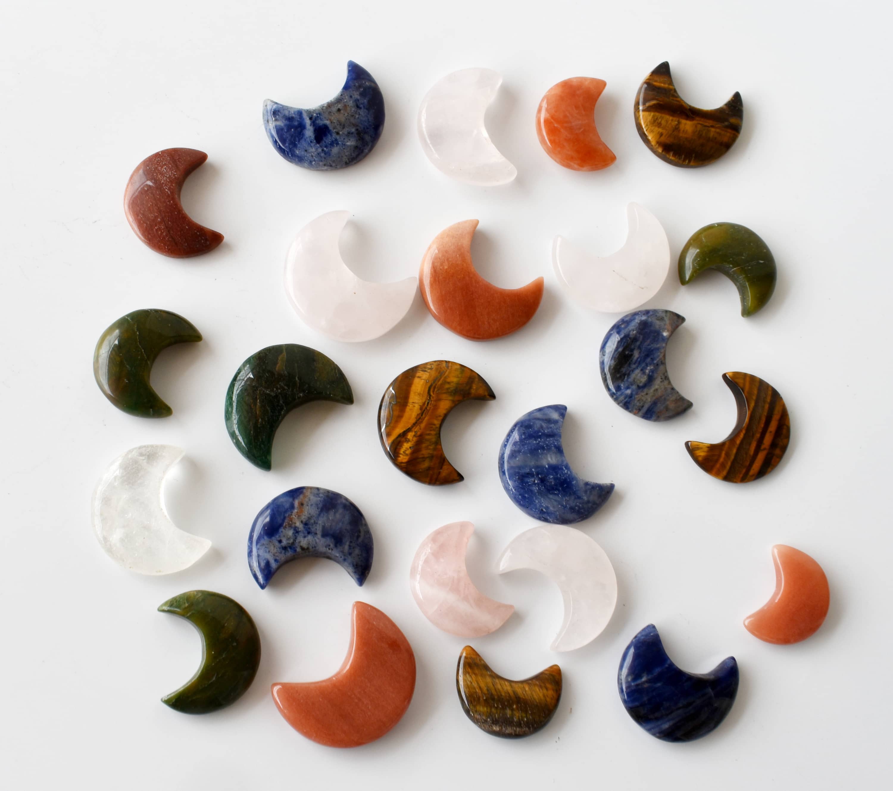 Soothing Crystals - Wholesale Spiritual Stone/Crystal - Polished Crystal Moons | Hand Carved | Crescent Moon Shape5