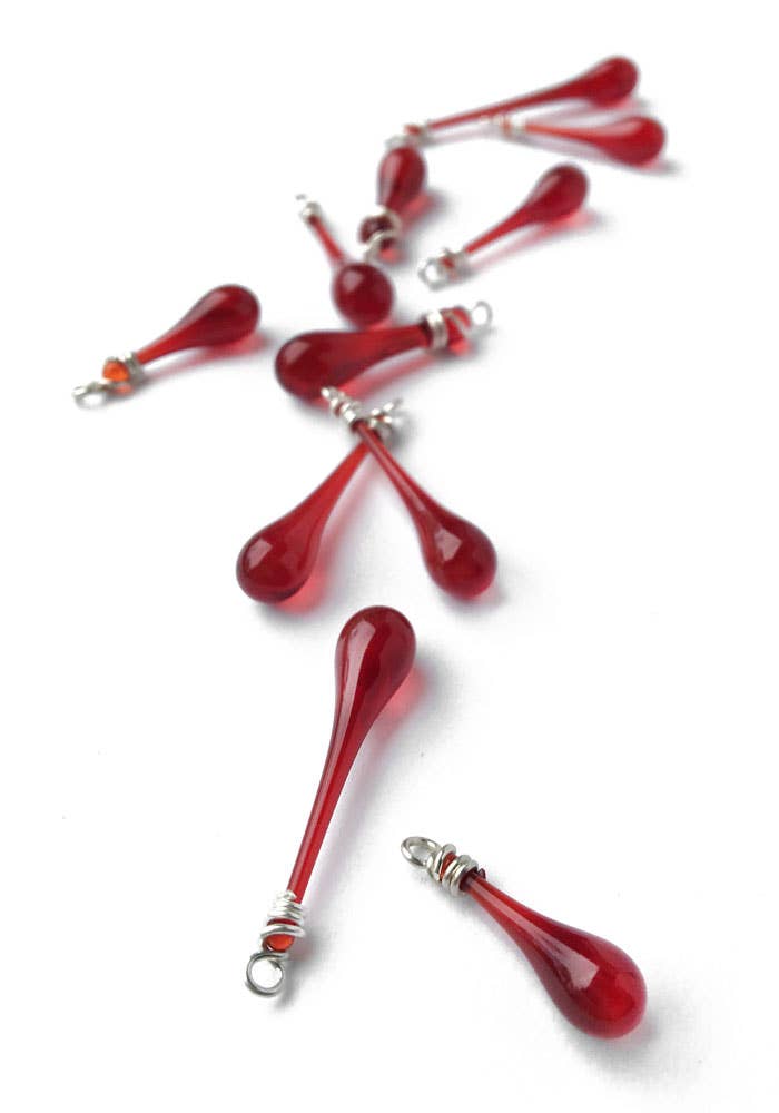 Sundrop Jewelry - Wholesale Pendant/Charm Necklace - Asymmetric Necklace with Loops of Silver Ribbon5