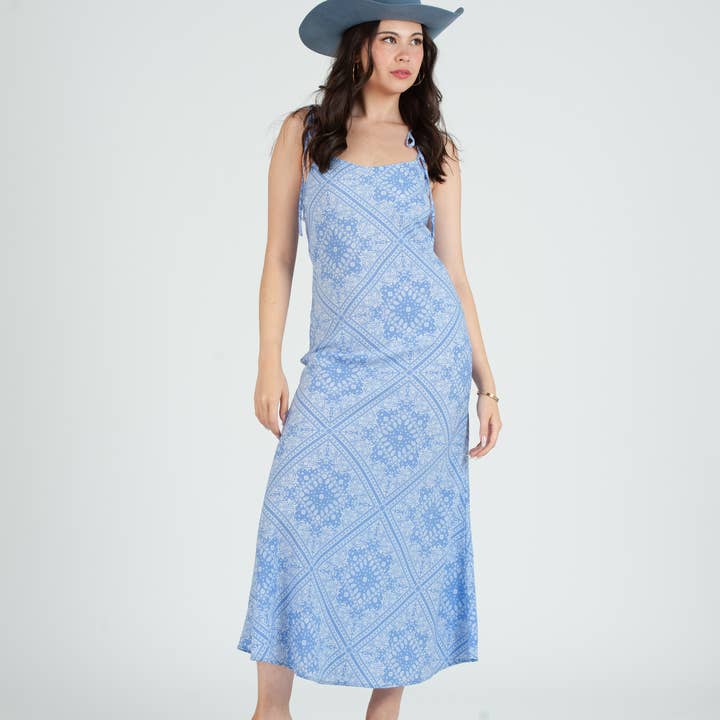 Women's Western Bandana Print Midi Slip Dress and other Purchase Wholesale ikat print fabric. Free Returns & Net 60 Terms on Faire trending on Faire.