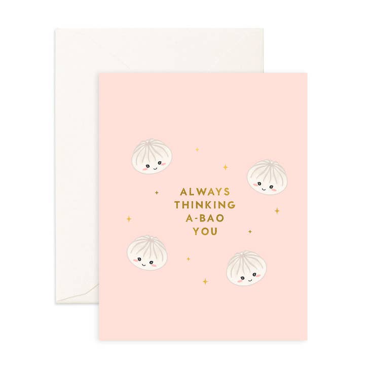 Thinking A-Bao You - Greeting Card for wholesale by Sparkles And Joy