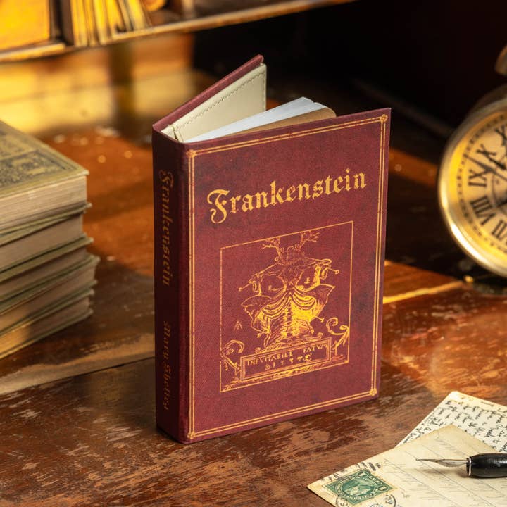 Novel Book Store - Wholesale Travel Wallet - 'Frankenstein' by Mary Shelley 1818 Passport/Notebook Wallet