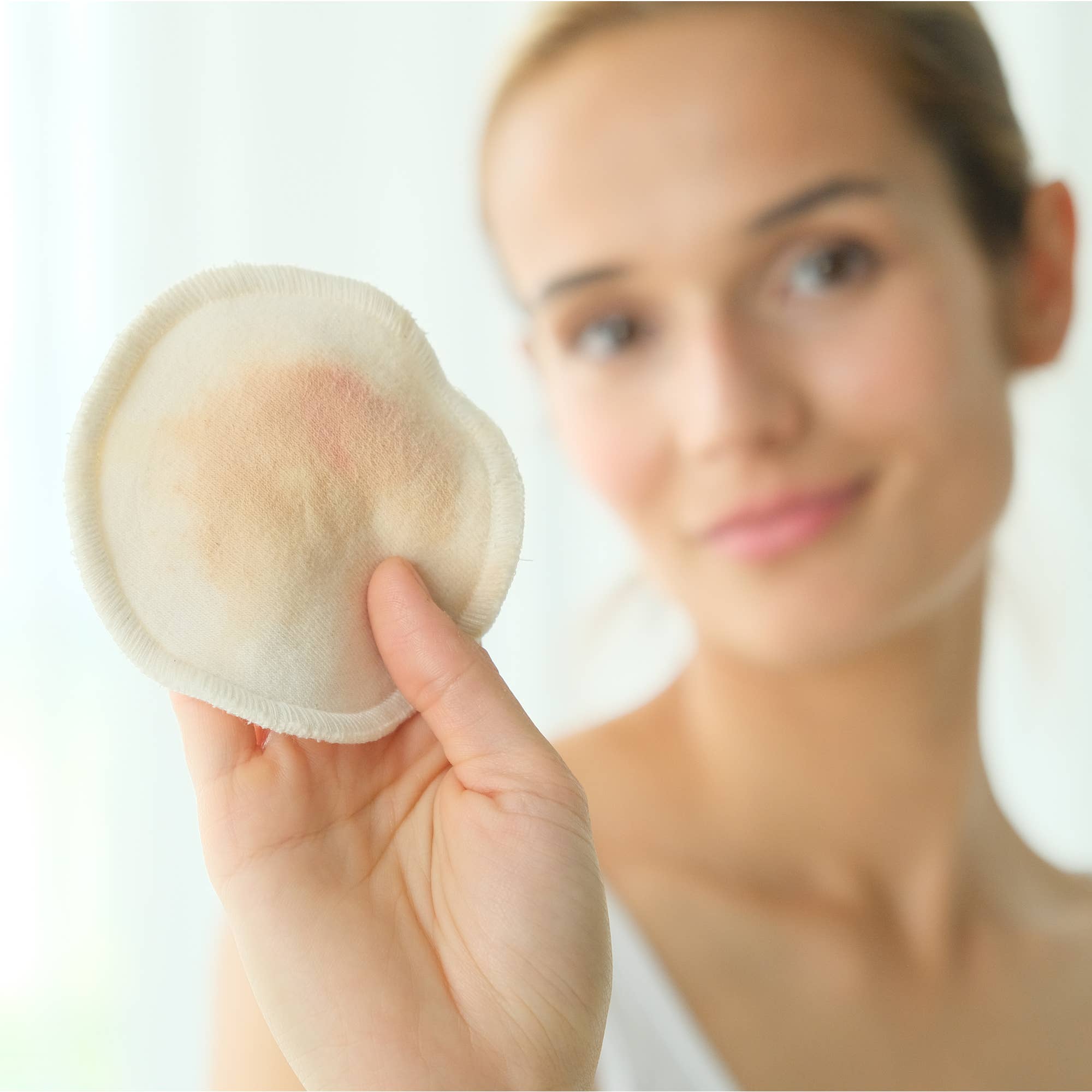 Barooga - Wholesale Makeup Remover - Reusable Makeup Remover Pads, (7 Pack) 100% Organic Cotton