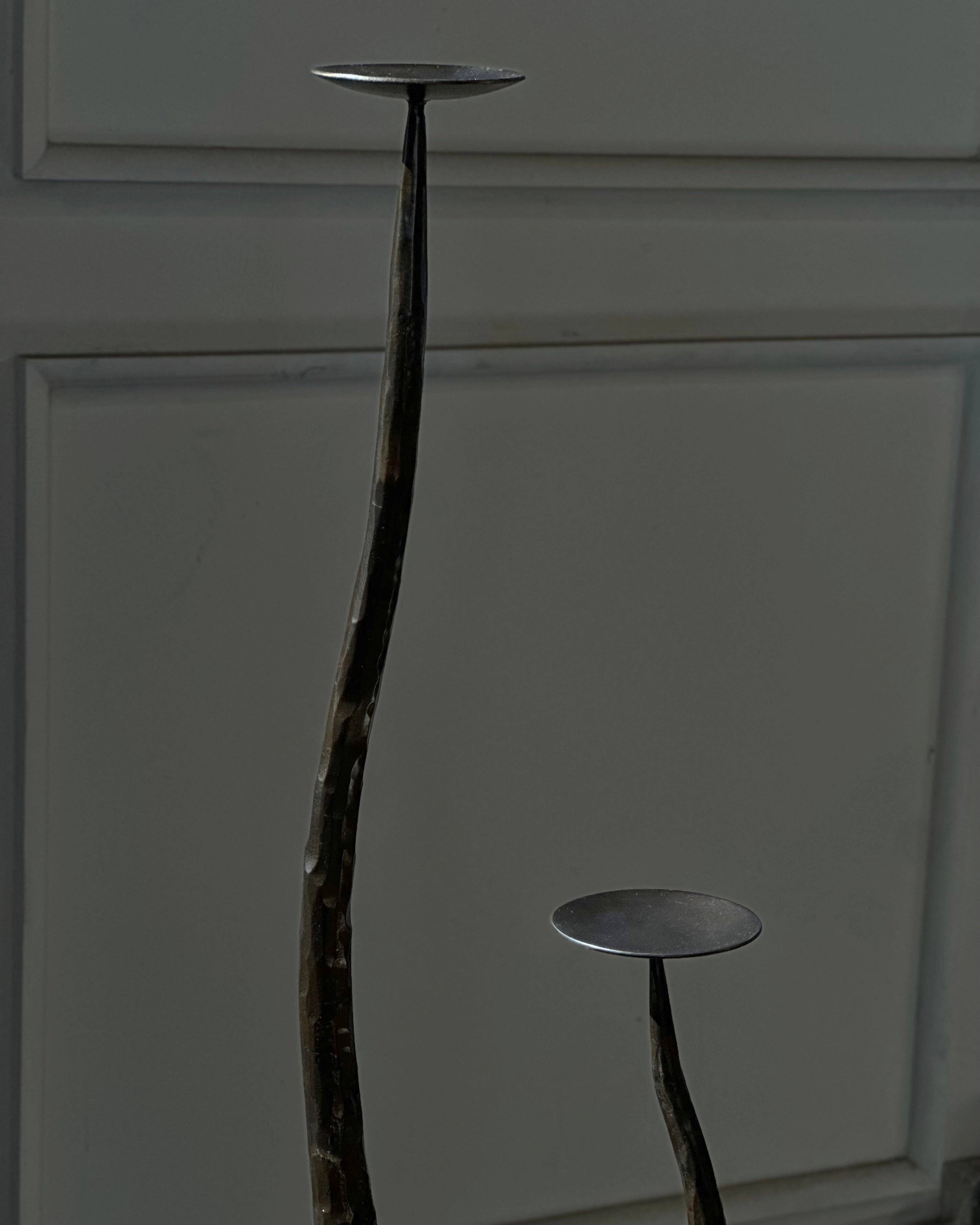 Belaré Home - Wholesale Candle Holder - Serpe Hand-Forged Iron Candle Holders - Matte Black Collection4