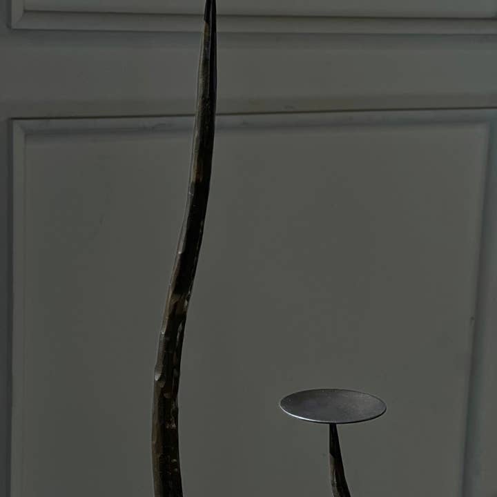 Belaré Home - Wholesale Candle Holder - Serpe Hand-Forged Iron Candle Holders - Matte Black Collection4