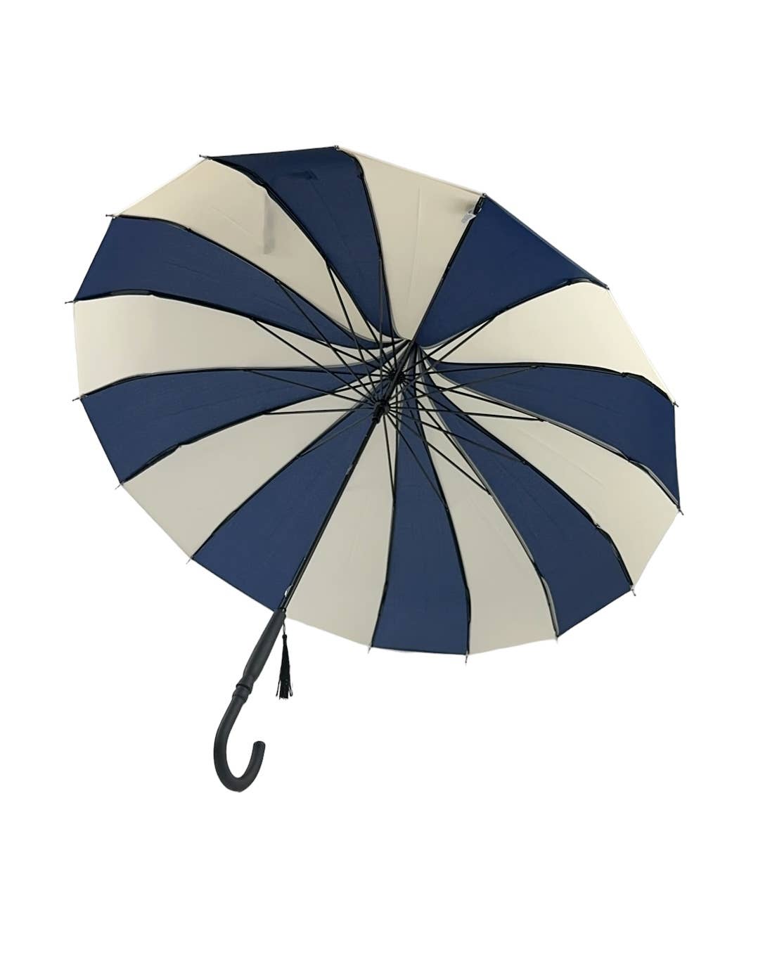 Soake - Wholesale Paraplu - Dames - Soake Boutique klassieke pagode-paraplu in marineblauw en crème7