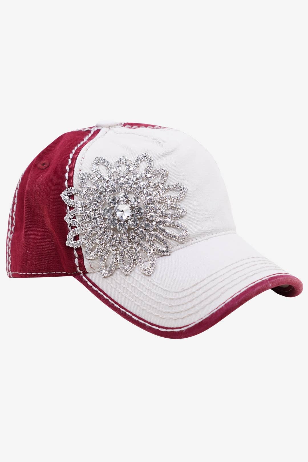 Olive & Pique - Wholesale Honkbalpet - Dames - Sunflower Bejeweled Glitz tweekleurige pet, verstelbaar7