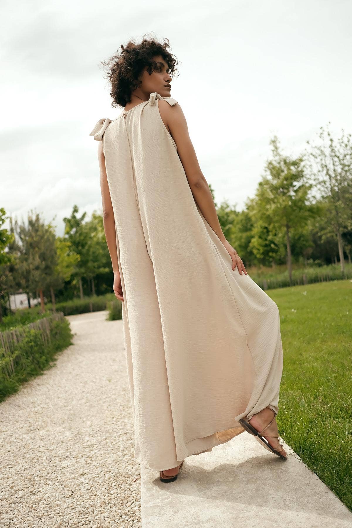 LORIANE - Vente Combinaison – femme - 10816 - COMBINAISON LARGE SANS MANCHE UNI23