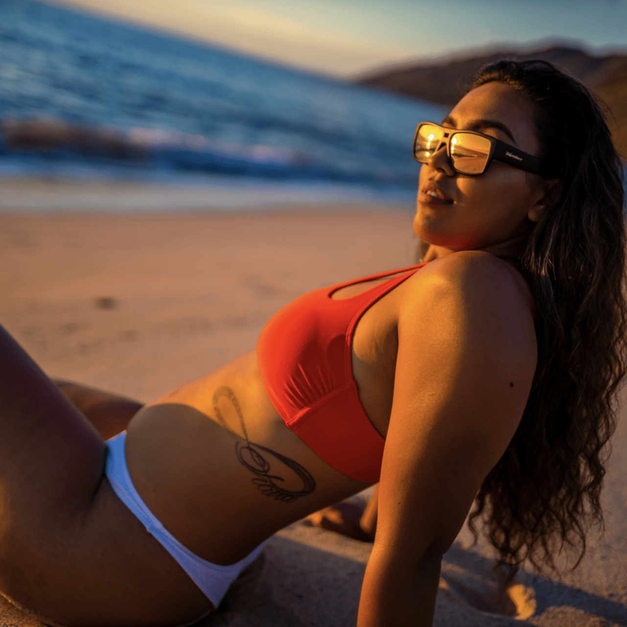 Under The Sun Originals / Bomber Eyewear - Wholesale Sunglasses - Unisex - Irie - Red Mirror Rasta Black5