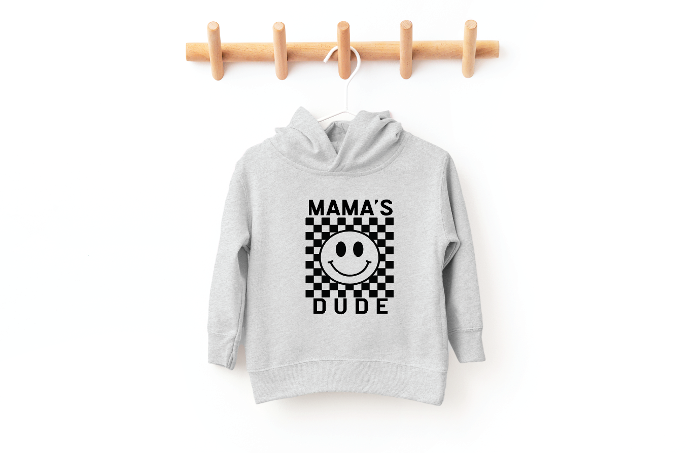 SBG Co. – Großhandel Hoodie – Kinder – Mama's Dude Karierter Kapuzenpullover1