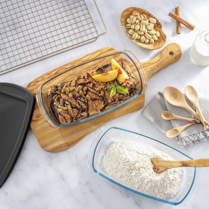 JoyJolt - Wholesale Baking dish - JoyJolt Glass Loaf Pans with Lids - Set of 33