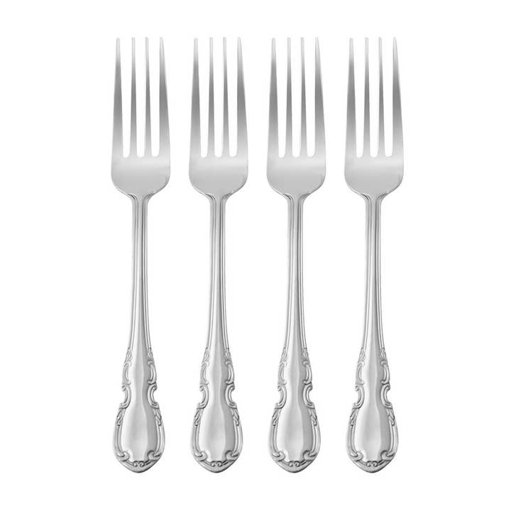 Pfaltzgraff Venice Dinner Fork, set of 4 for wholesale by Lifetime Brands Silverwarehouse