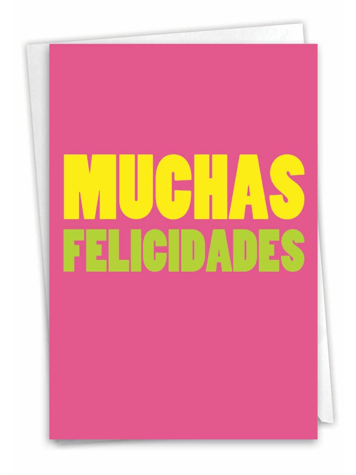 Congratulations Card - Big Muchas Felicidades for wholesale by NobleWorks