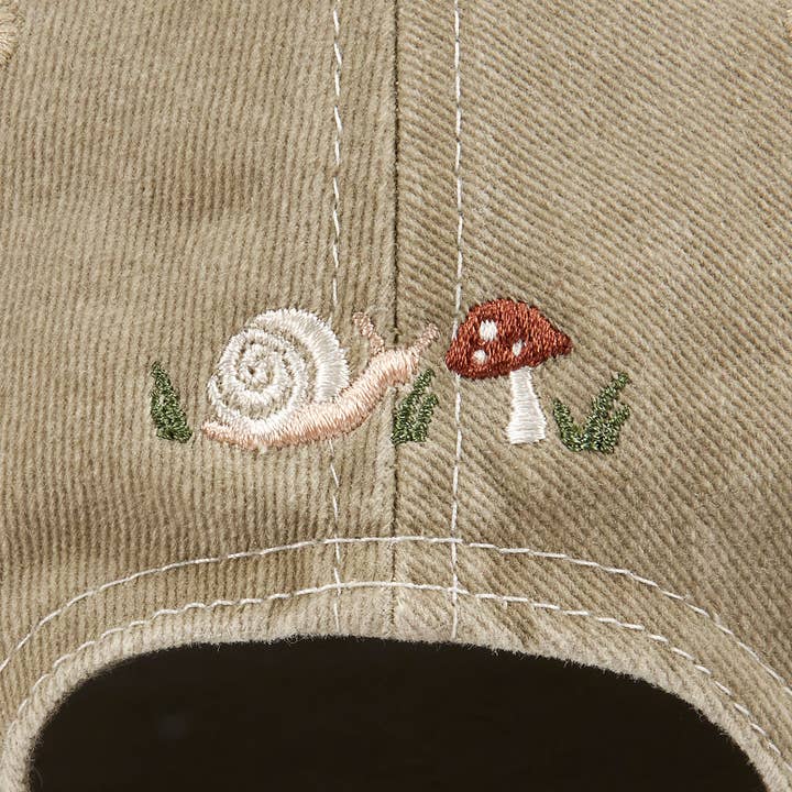 Primitives by Kathy - Wholesale Baseball Cap - Unisex - Snail & Mushroom Baseball Cap3