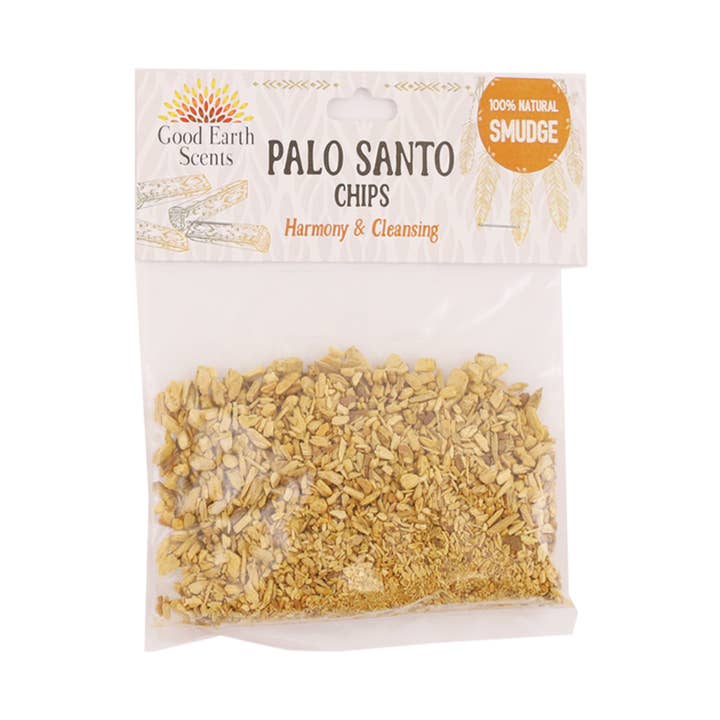 Palo Santo Chips Retail Bag (1 oz.) for wholesale by Designs by Deekay Inc.