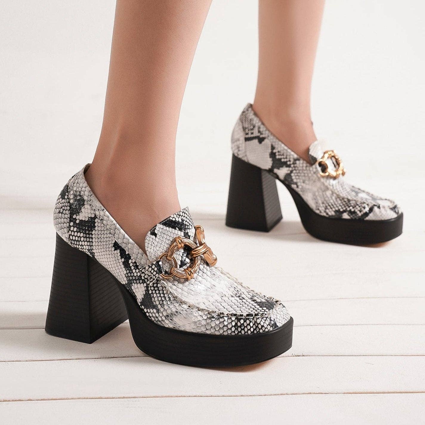 BEAST FASHION - Wholesale Platform Heels - Women's - MOANA-01 Platform Loafer12