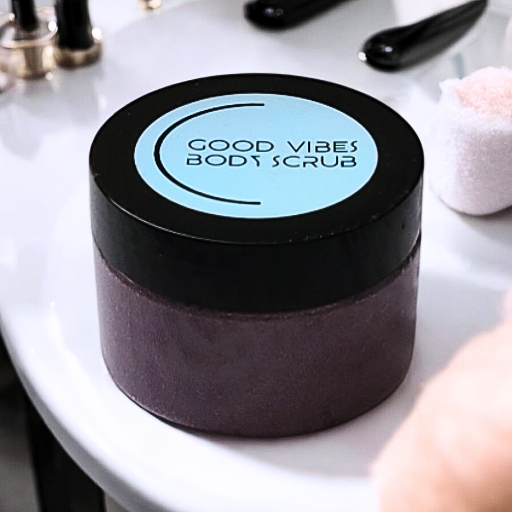 Artisan Aromatherapy & Wellness - Wholesale Body Scrub/Exfoliant - Good Vibes Body Scrub for a Rejuvenating Mood Boost1