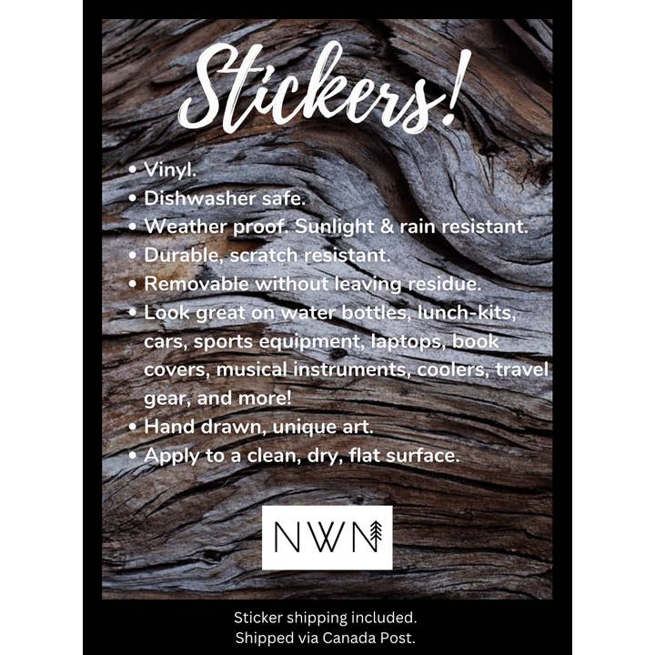 Northwest By Nature - Wholesale Sticker - Forest Bathing Club of North Van6