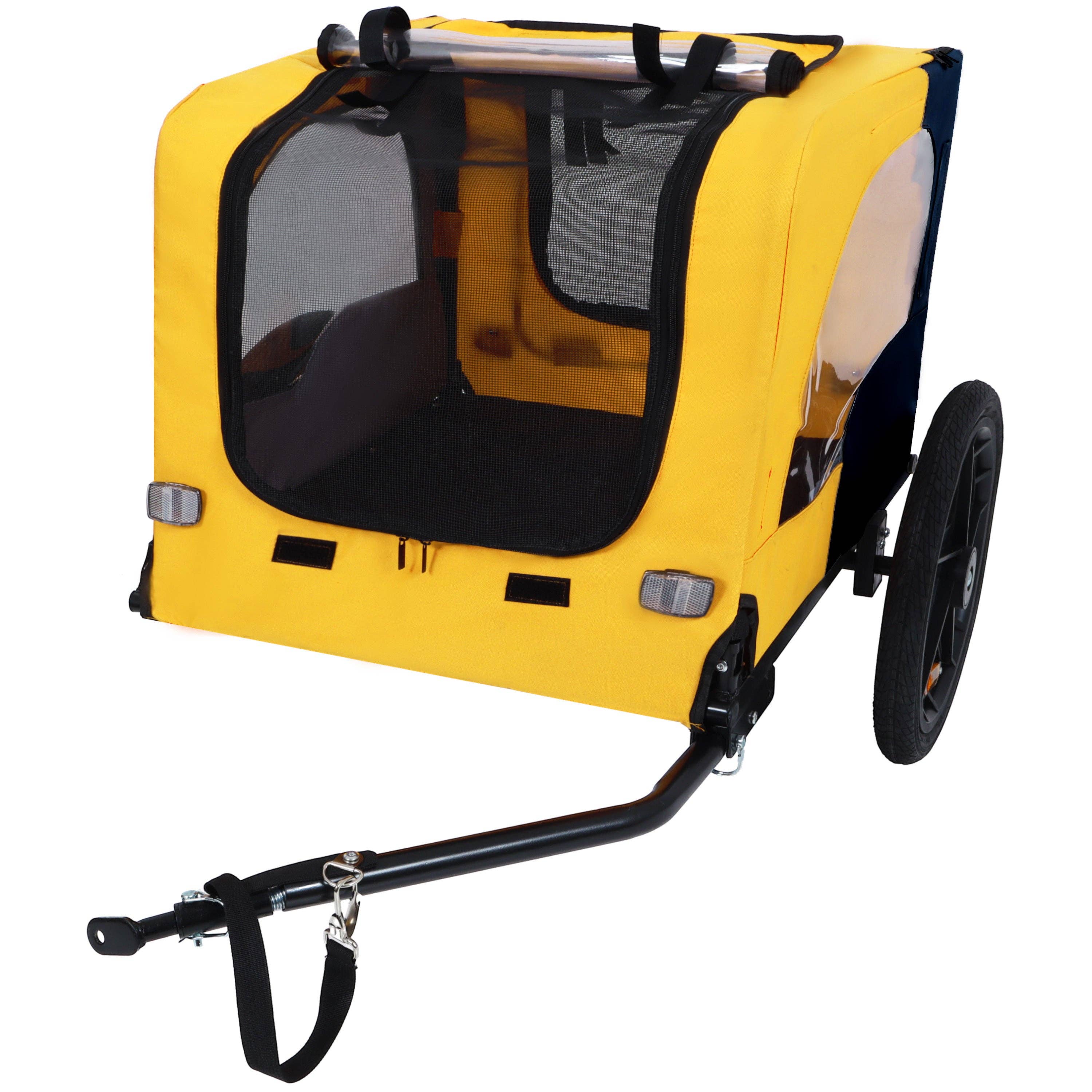 39F Inc. - Wholesale Pet Carrier - Cat/Dog - Folding Pet Bike Trailer for Small to Medium Dogs, Yellow8