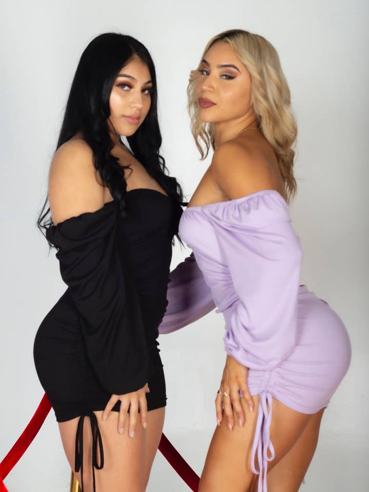 Babydoll klänning - lila för wholesale av Expressionz Runway