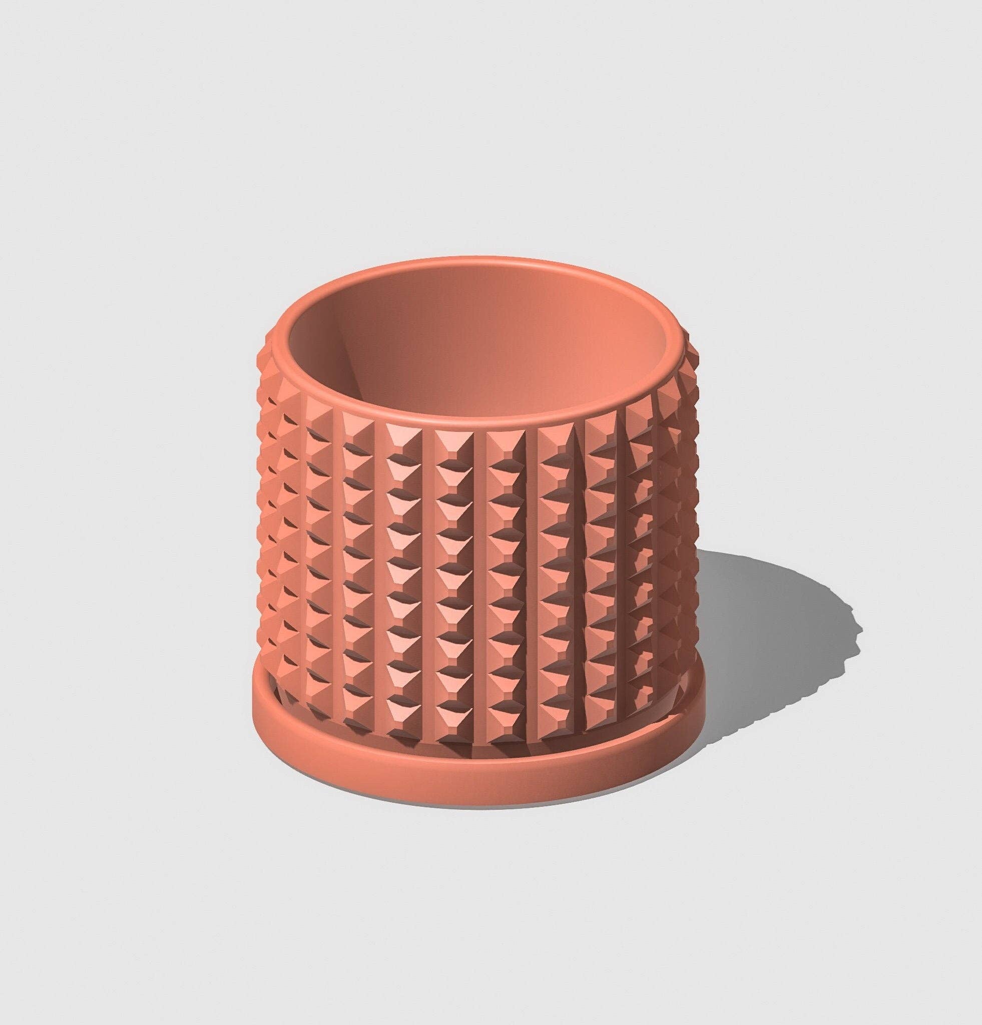 Rosebud Homegoods - Vente Pot - Cache-pot cubiste imprimé en 3D avec drainage3