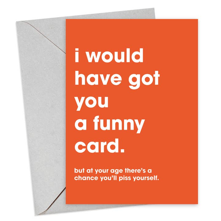 Tarjeta de cumpleaños «I Would Have Got You A Funny para venta al por mayor de Hi Society