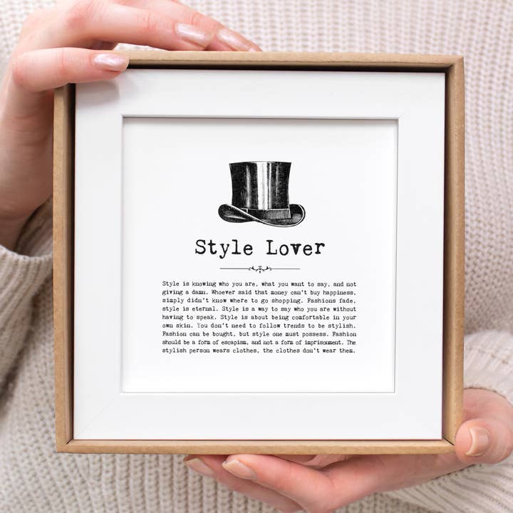 Caixa de presente com estampa emoldurada com estilo amante, presente de homem na moda por atacado de Coulson Macleod (U.S. Duties Paid)