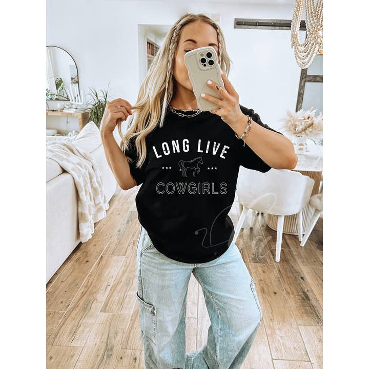 Blonde Ambition Apparel & Designs - Wholesale Screen Printed T-Shirt - Women's - Long Live Cowgirls Tee