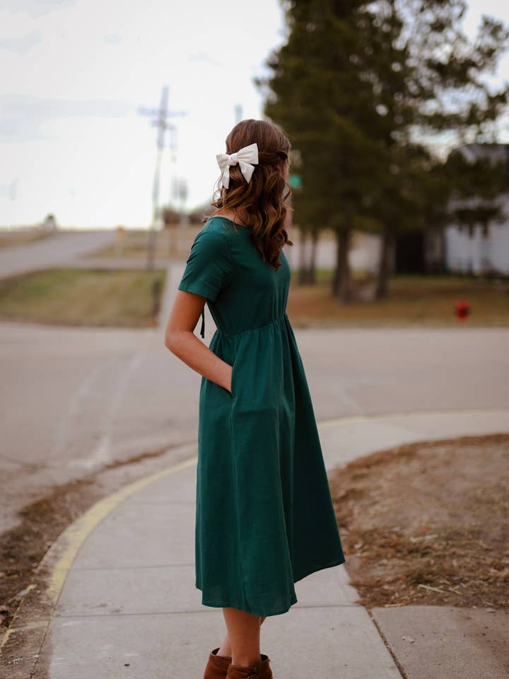 The Kneelength Frock – wholesale Klänning - Dam – Klänning i ekologisk bomull och hampa Alberta