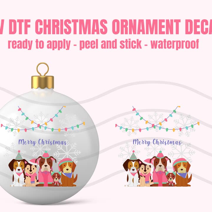 UV DTF Christmas Ornaments #007 for wholesale by One Stop Cups