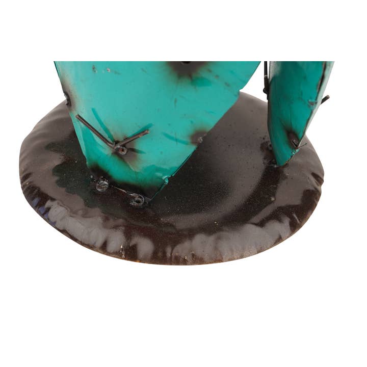 My Amigos Imports – wholesale Outdoor ornament/decor – Blooming Metal Prickly Cactus-Garden-Yard Art-8x8x17H inches5