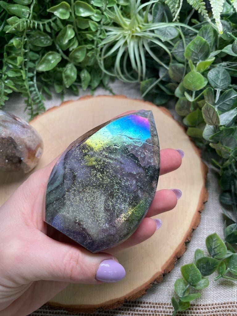 Copper Ashes - Wholesale Spiritual Stone/Crystal - Aura Plated Sphalerite Freeform10