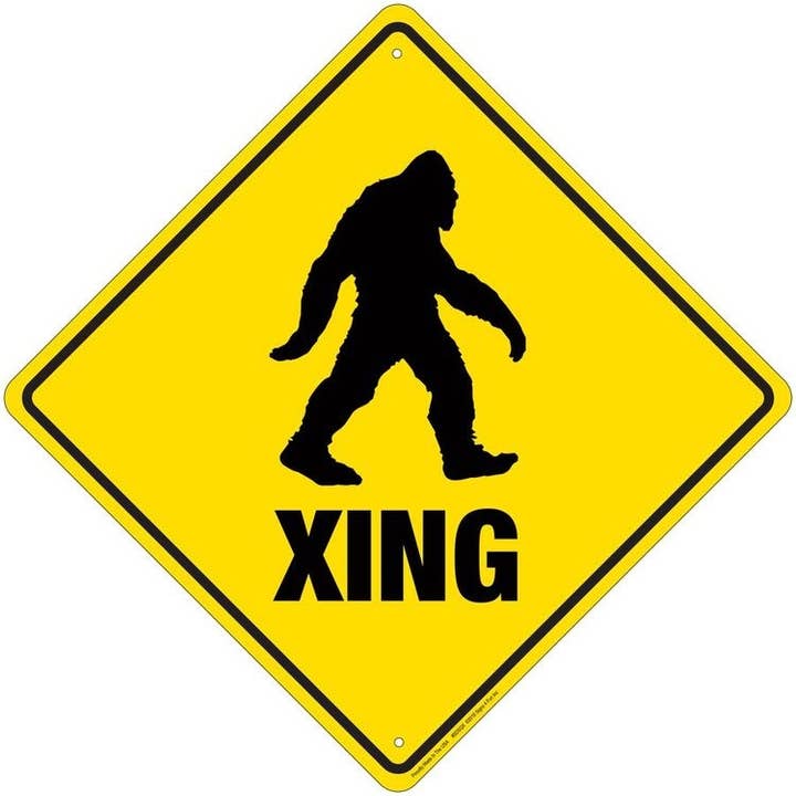 Sasquatch Crossing - Crossing Sign for wholesale by Signs 4 Fun