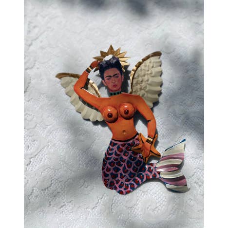 Corazon y Alma ~ Heart & Soul - Wholesale Wall Accent - La Sirena Frida Kahlo Mermaid