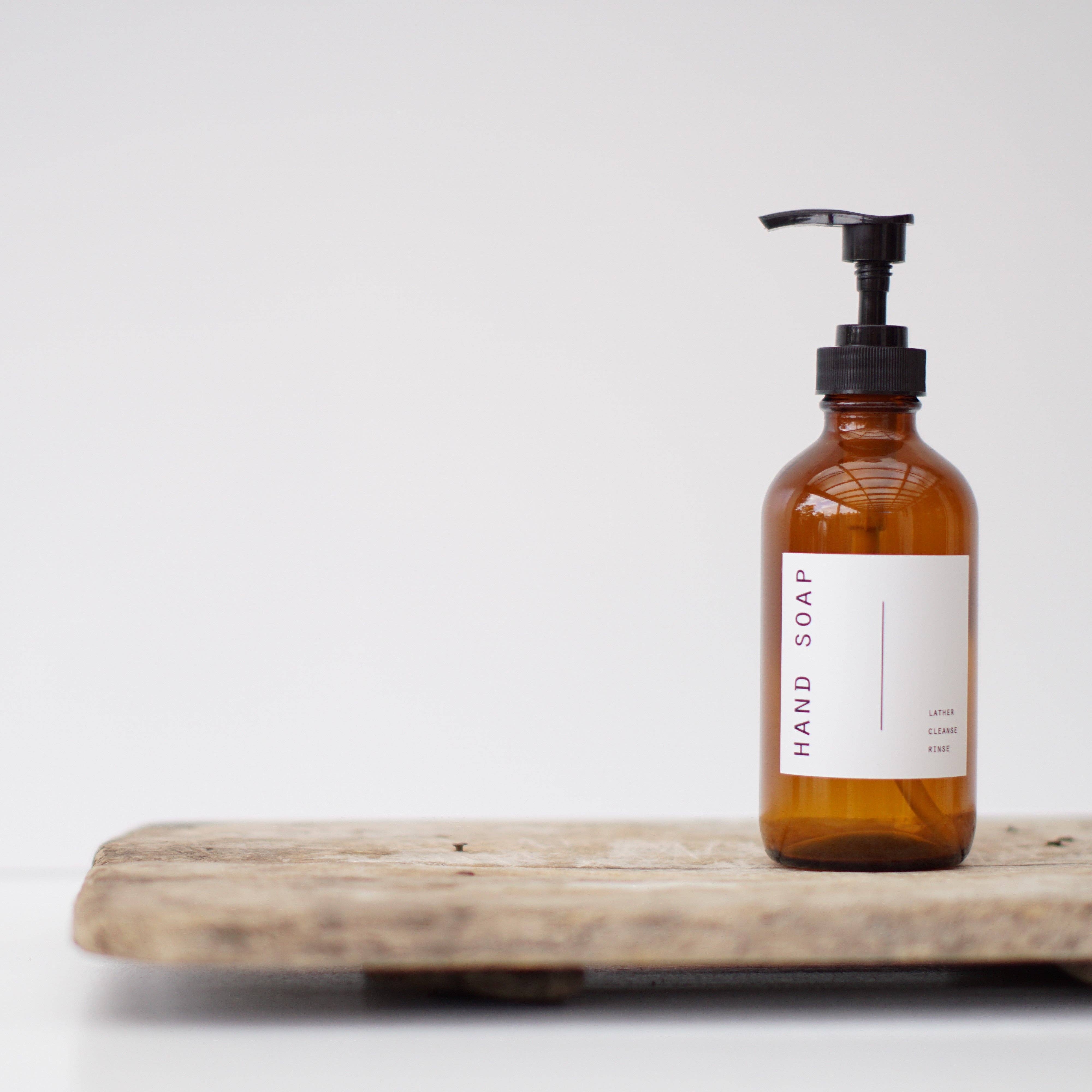 So At Nature - Wholesale Soap Dispenser - Amber Glass Soap Dispenser 250ml - Johin Mini5