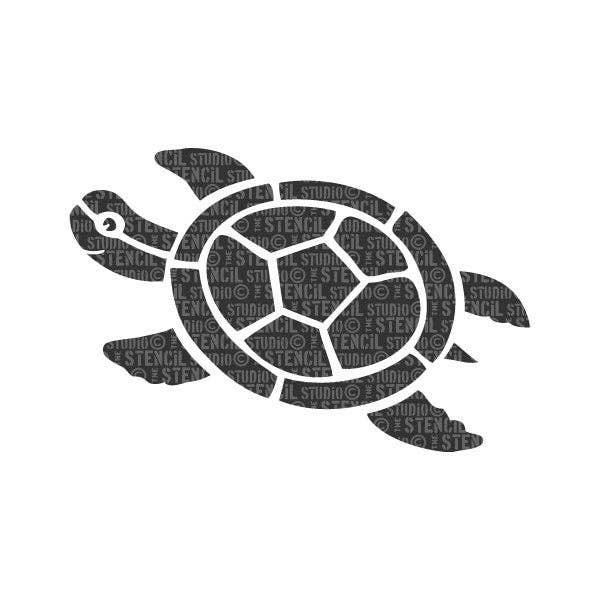 The Stencil Studio - Venta al por mayor Plantilla/troqueles - Plantilla Tortuga Mosaico0
