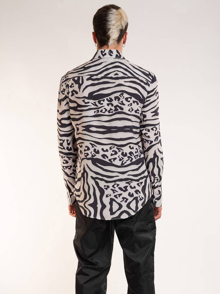 Unisex shirt 'LEOPARD ZEBRA' for wholesale by Benevierre