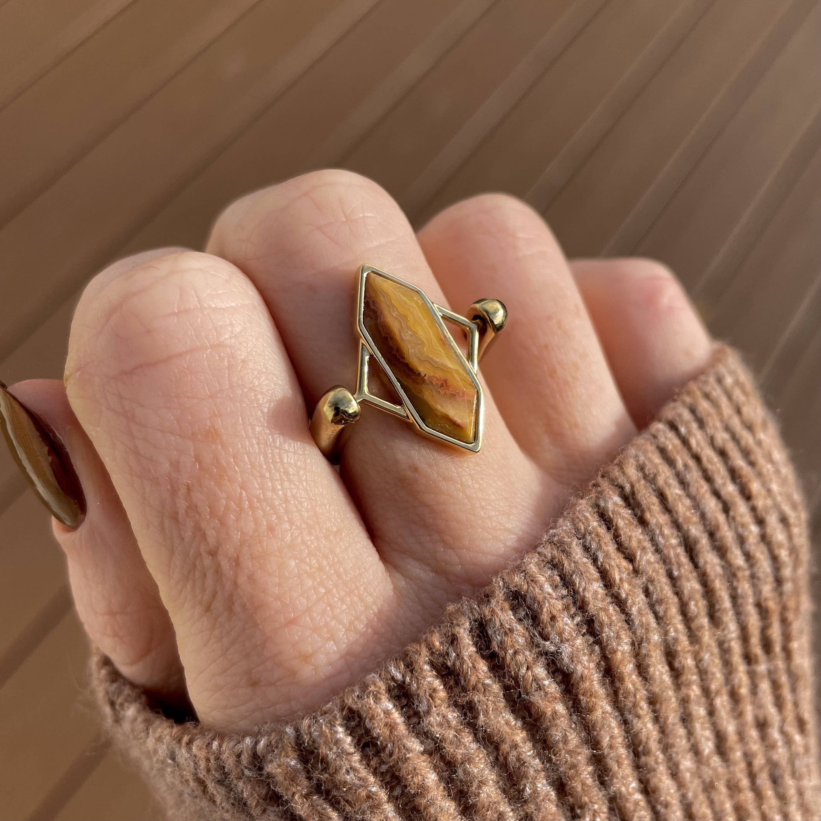 CONQUERing - Wholesale Cocktail/gelegenheidsring - Gekke Jasper TwinPoint™ Kristalelement3