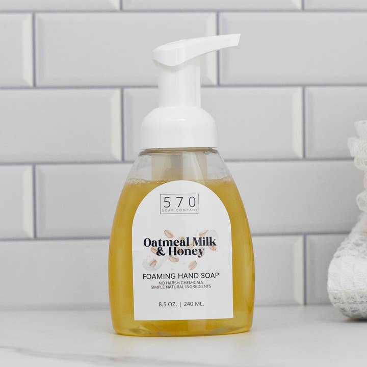 Hafermilch- und Honigduftender Schaumhandseife für den Großhandel von 570 Soap Company