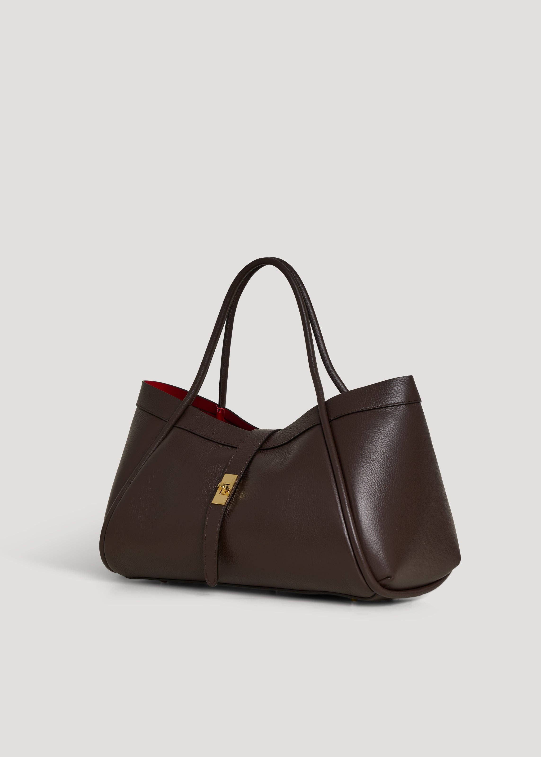 Voemièn - Wholesale Top Handle Bag - Women's - Mayfair Bag in Dark Brown Togo Leather1