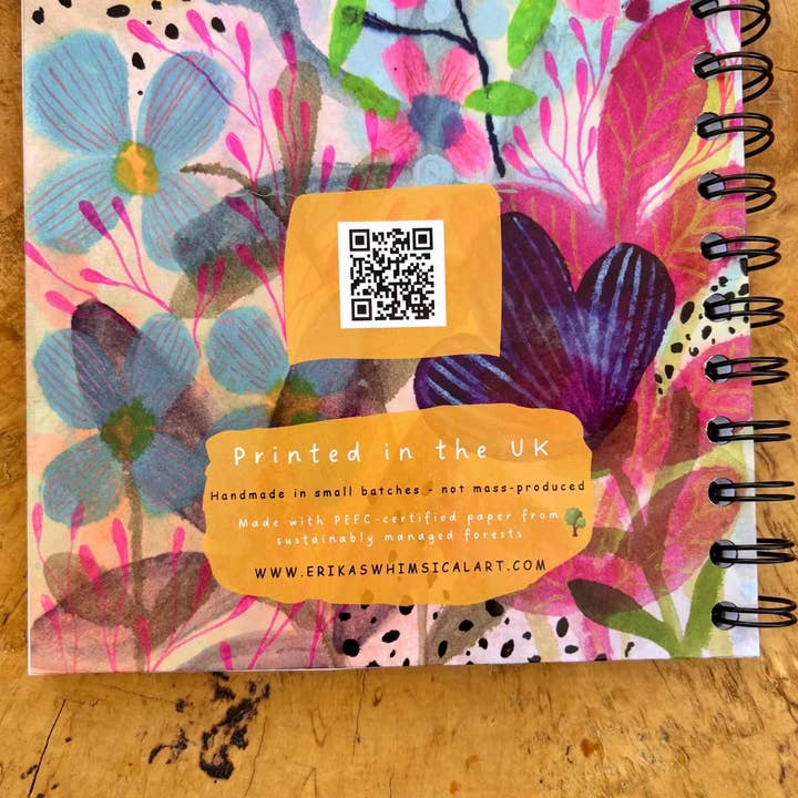 Erika's Whimsical Art – wholesale Notebook – A5 Handmade Notebook / Illustrated Journal 5