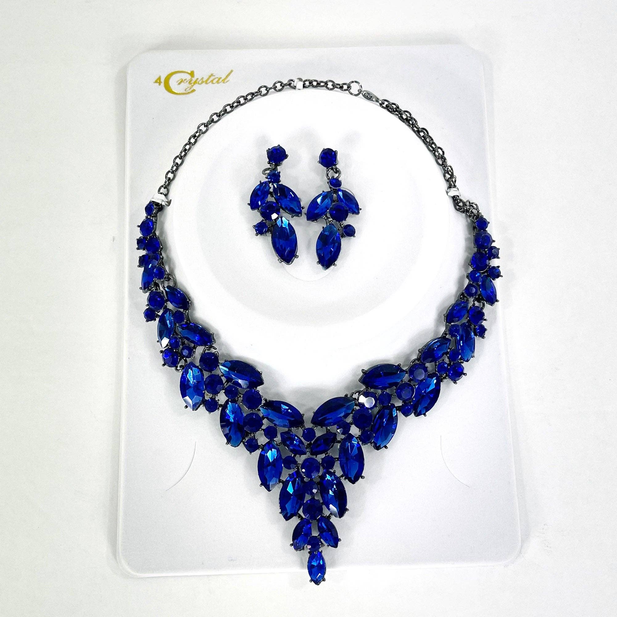 TAPA fashion - Wholesale Jewelry Set - Crystal Necklace Earring Set FJN367 (1PC)4