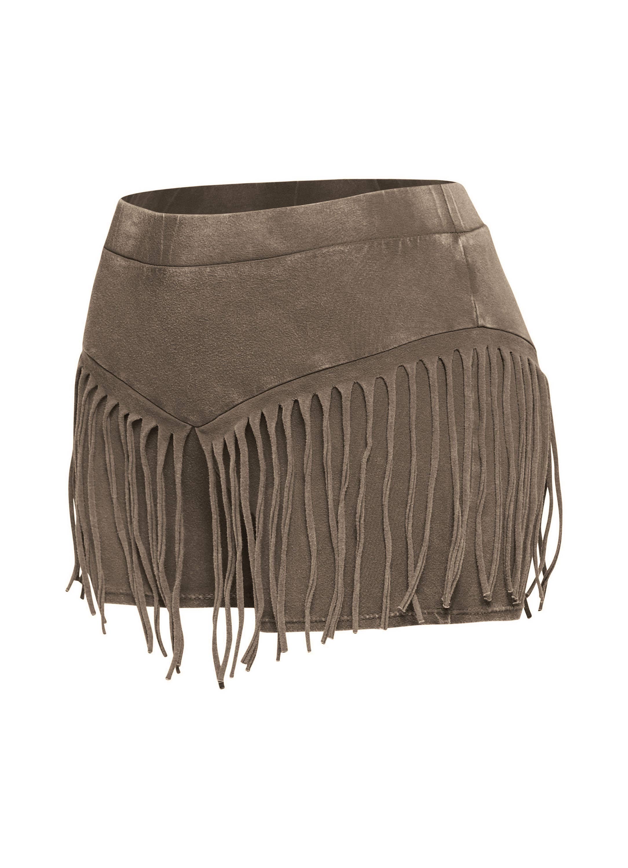K Too - Wholesale Shorts - Women's - Mineral washed shorts with fringe detail11